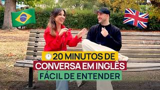 20 minutos de DIÁLOGO EM INGLÊS para praticar (Inglês Britânico e Americano)