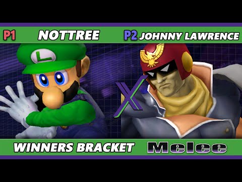 S@X 515 - NOTtree (Fox, Luigi) Vs. Johnny Lawrence (Captain Falcon) Smash Melee - SSBM