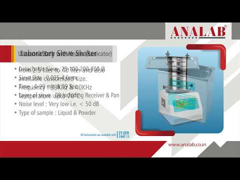 ANALAB TAP Density Test Apparatus - Model: TDCal10