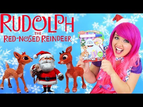 Coloring Rudolph The Red-Nosed Reindeer Christmas Magic Ink Book Imagine Ink | KiMMi THE CLOWN Video