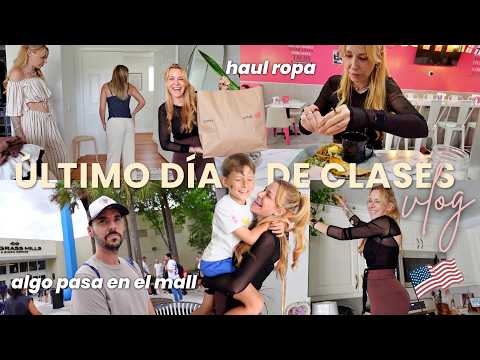 🇺🇸 Último día de ESCUELA en USA ☀️🌴 Atrapados en el mall 🚨 haul H&M 🛍️ VLOG