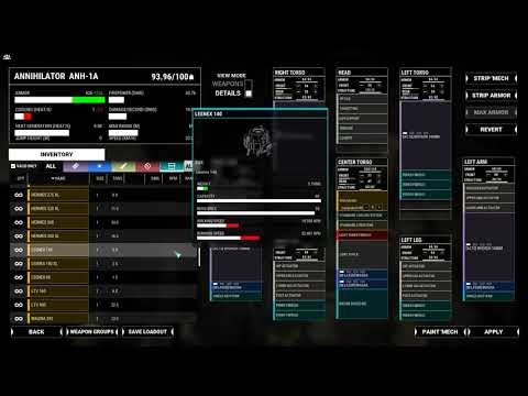 MW5: Mercenaries MercTech Armor swapping