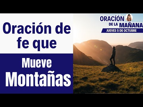 Oración de fe que mueve Montañas