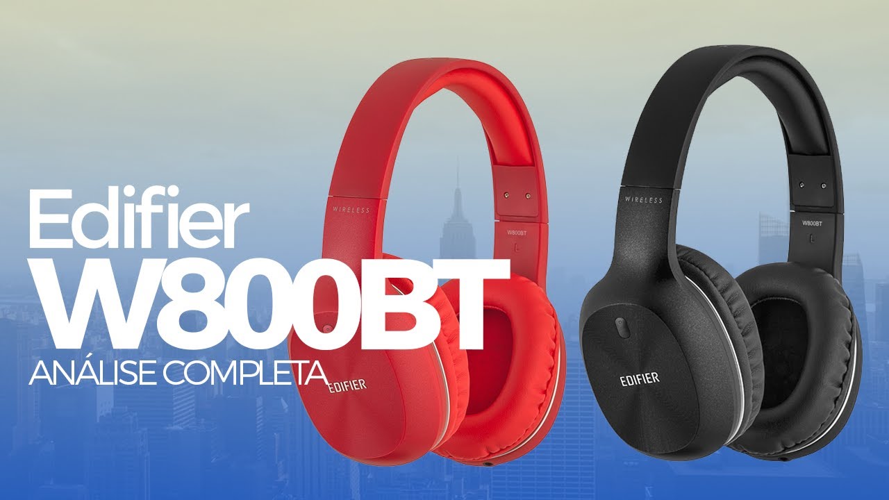 Miniatura da avaliação em vídeo de Fone de Ouvido Headset Edifier W800BT Plus Bluetooth 5.1 Preto