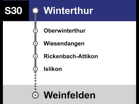 Thurbo Ansagen » S30 Winterthur — Weinfelden | SLBahnen