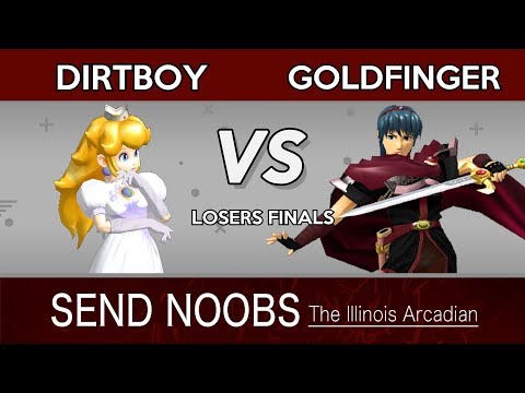 Dirtboy (Peach) vs Goldfinger (Marth) - Send Noobs Arcadian Loser's Finals