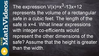 ALG2 Unit 4 learn how to find the width and height of a box with polynomials