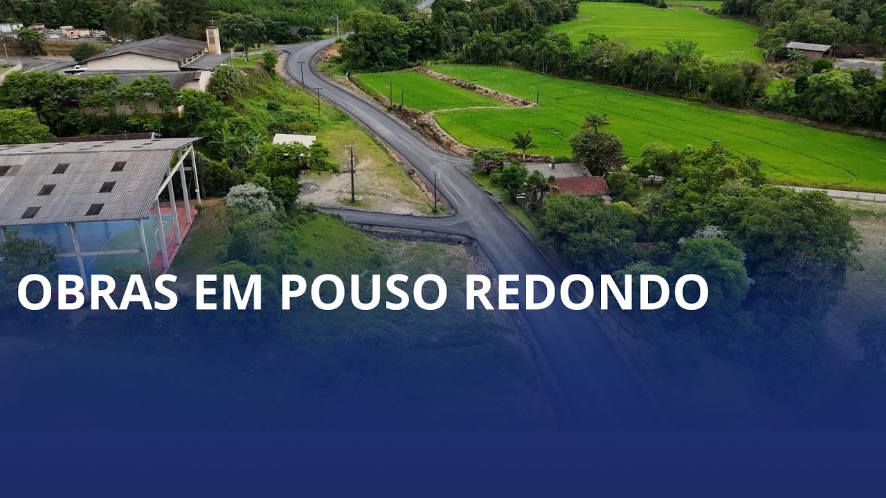 Prefeitura de Pouso Redondo pavimenta trecho da localidade de Alto Pombinhas