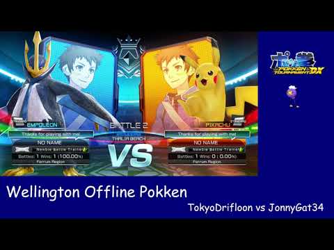 Wellington Offline Pokken Monthly #1 - RR3: TokyoDrifloon (Empoleon) vs JonnyGat34 (Pikachu)