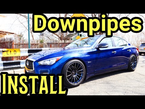 Installed downpipes on my Q50 Q60 Redsport