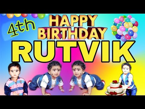 HAPPY BIRTHDAY 4th RUTVIK D. MARNAD  #RSKKITCHEN