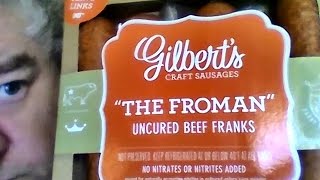 Gilbert's craft sausages "THE FROMAN" uncured beef franks