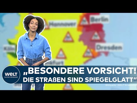 WETTER IN DEUTSCHLAND: Gefährlicher Eisregen! Vorsicht Rutschgefahr! „Die Straßen sind spiegelglatt“