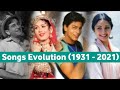 Evolution Of Hindi Film Songs(1931 - 2021) || Most Popular Song Each Year || MUZIX