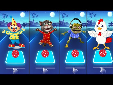joker song VS Talking Tom VS chicken song VS Crazy frog VS Tiles Hop EDM Rush,Tiles hop music Tv