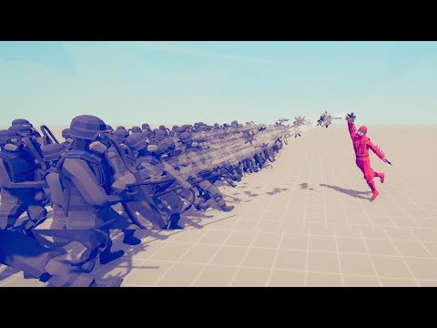 SENSEI GOD vs 100x RIOT POLICE - Totally Accurate Battle Simulator TABS