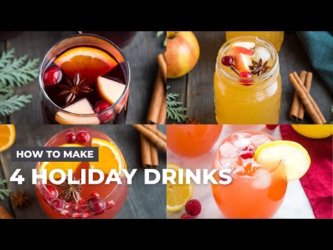 How to Make 4 Party Drinks For The Holidays