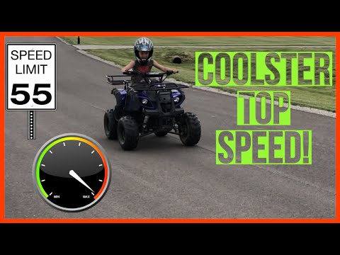 Kids 125cc Chinese ATV Top Speed! Coolster Max Speed Test!