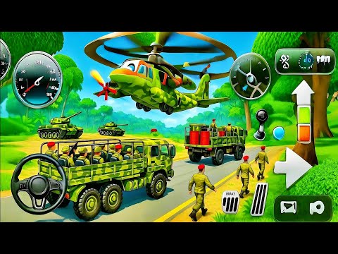 US Offroad Army Truck Driving 3D 2026 - Army Truck Driving Cargo Games - Andriod Gameplay