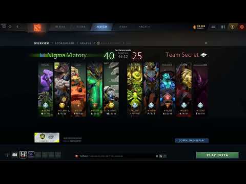 LIVE - Team Secret vs Nigma - ESL One Germany 2020 - Playoffs