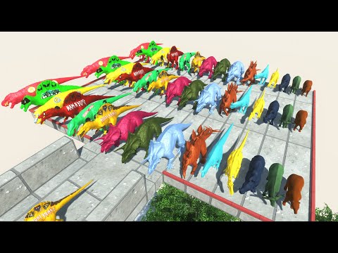 ALL Animal Colors Run get a Red Pig #65 | 🦖Animal Revolt Battle Simulator🦕