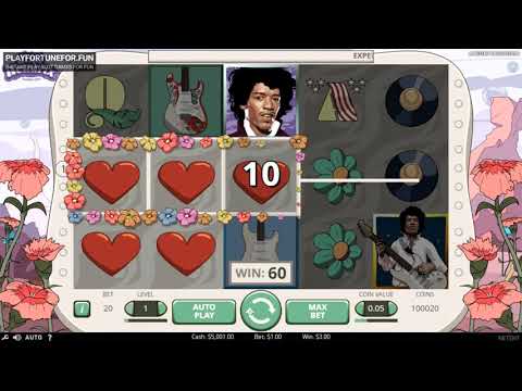 Captura de la tragamonedas Jimi Hendrix