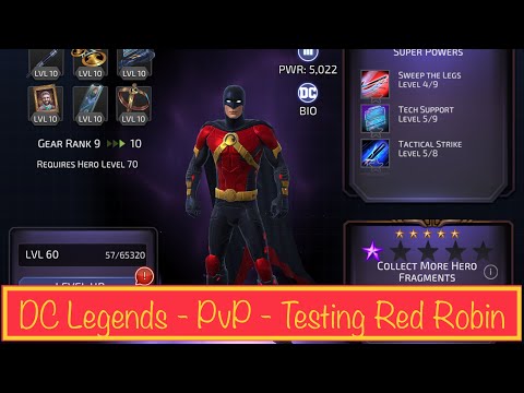 DC Legends - PvP - Testing Red Robin (new character) #2