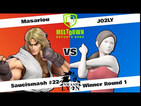 Saucismash #22 Winner Round 1 Masariou (Ken) VS JO2LY (Wiifit)