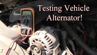 How to Test Vehicle Alternator with Multimeter!
