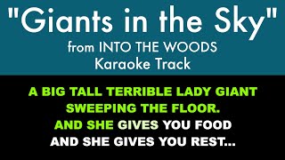 &quot;Giants in the Sky&quot; from Into the Woods - Karaoke Track with Lyrics on Screen