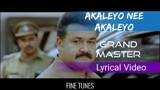 Akalayo nee akalayo lyrical video grand master vijay yesudas mohanlal priya mani
