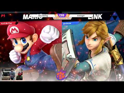 Clemson Smash Series 24 - Winners Quarters - GO | NoTag (Mario) vs. Avenger (Link, Marth) - SSBU