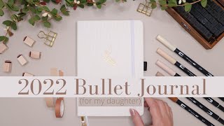 2022 Bullet Journal Setup (for my daughter) | New Bullet Journal | 2022 Bujo | Scrapbook Journal
