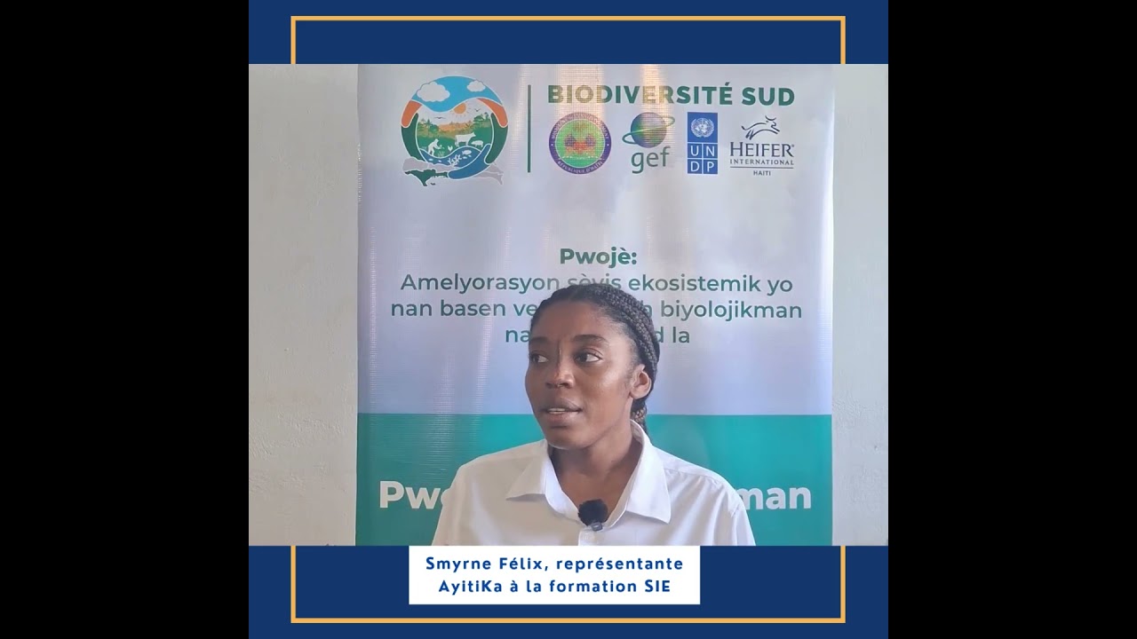 Smyrne FELIX, représentante AyitiKa_Formation SIE