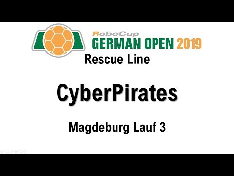 RoboCup German Open Rescue Line - Magdeburg 2019 - Team CyberPirates - Lauf 3
