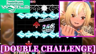 【DDR WORLD】 Silent Flame,Never Fade / 不知火フレア [DOUBLE CHALLENGE] 譜面確認+Clap