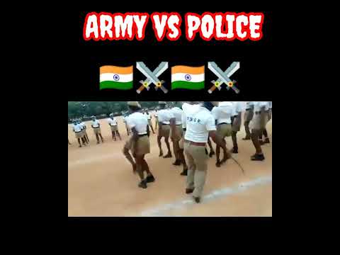 police vs army ⚔️ whatsapp status video...