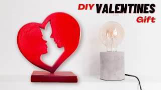 DIY Valentine Couple Heart Decor | DIY Easy Valentine day gift for her/him