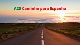 A25 Estradas de Portugal. Caminho para cidade da Guarda. Prximo a Espanha. Parte 2.