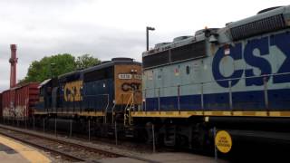 CSX Local at Norwood, MA - 5/15/13