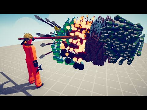NARUTO vs 5x EVERY GOD - Totally Accurate Battle Simulator TABS