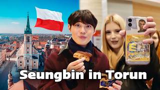 Seungbin went to Torun, Poland for the first time