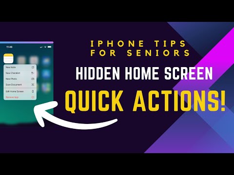 iPhone Tips for Seniors: Hidden Home Screen Quick Actions!