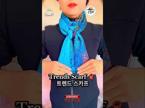 scarf 🧣wearing styles for girls!소녀들을 위한 스카프 착용 스타일 #fashion #shorts #scarf #usa #koreanfashion