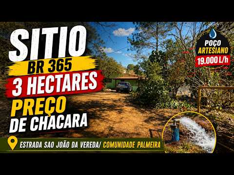 SITIO 3 HECTARES / POÇO ARTESIANO E MUITA BENFEITORIA NA ESTRADA DE SÃO JOAO DA VEREDA/ PREÇO BOM