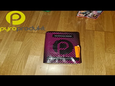 2-16 Green Glitter Mine Purple Star - PyroProdukt