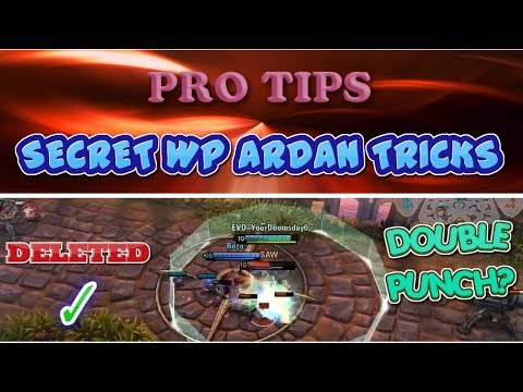 3.9 SECRET WP ARDAN TRICK ONLY PROS USE! DOUBLE PUNCH= DELETE - VAINGLORY TIPS AND TRICKS