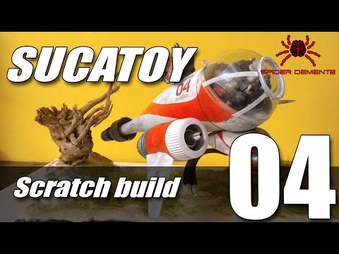 SCI-FI - Scratch build - kitbash (sucatoy 4) - D.I.Y. Um Toy makeover (spaceship) com sucatas.