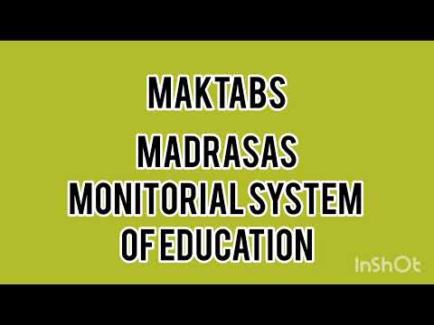Maktabs || Madrasas || Sistema Monitorial de Educação @sreshtagnanadayini