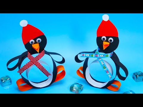 DIY christmas How to make paper penguin Easy paper crafts